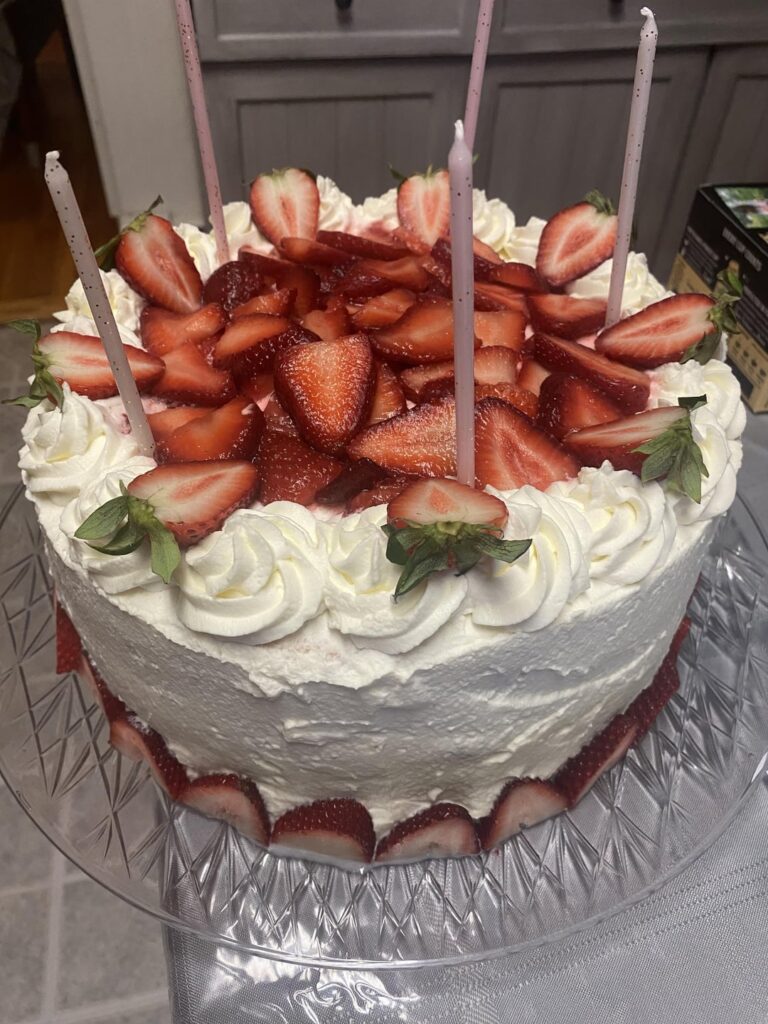 My first time ever making a cake from scratch!