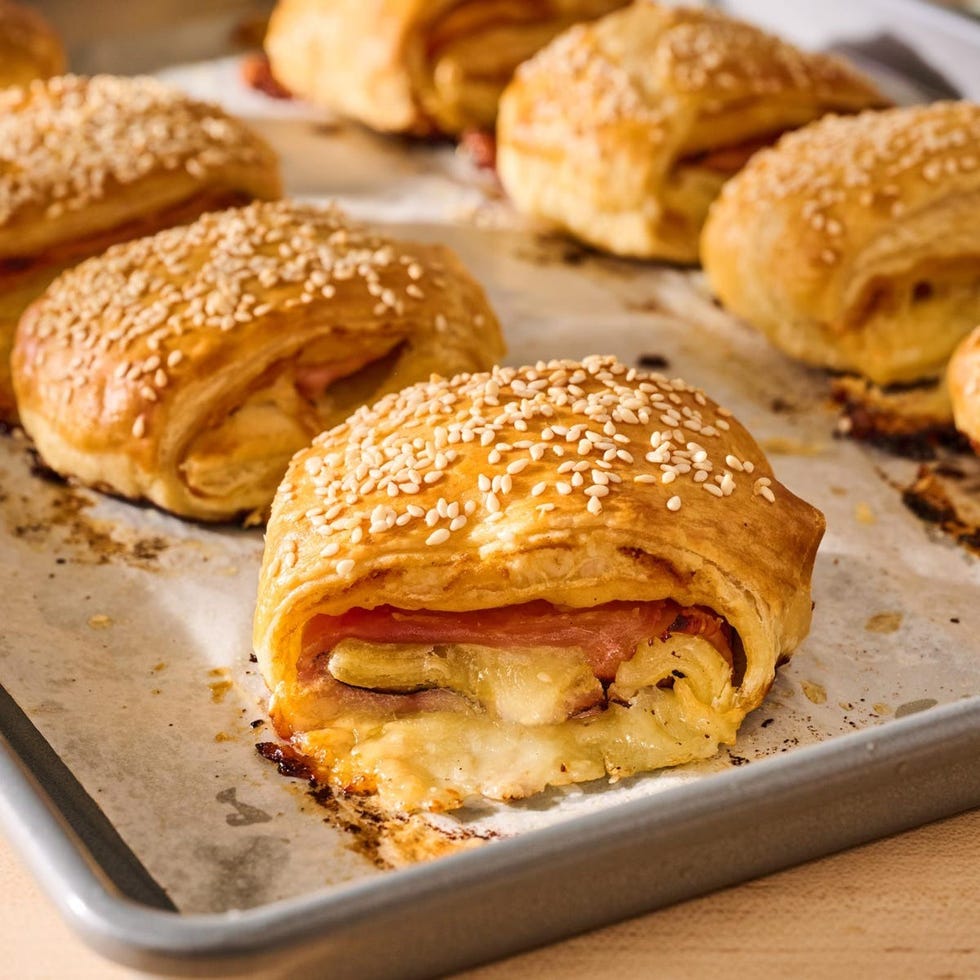 easter brunch ham and cheese croissants
