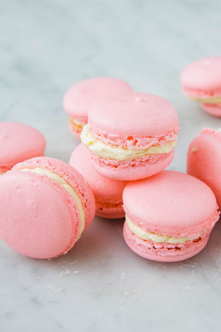 pink macarons