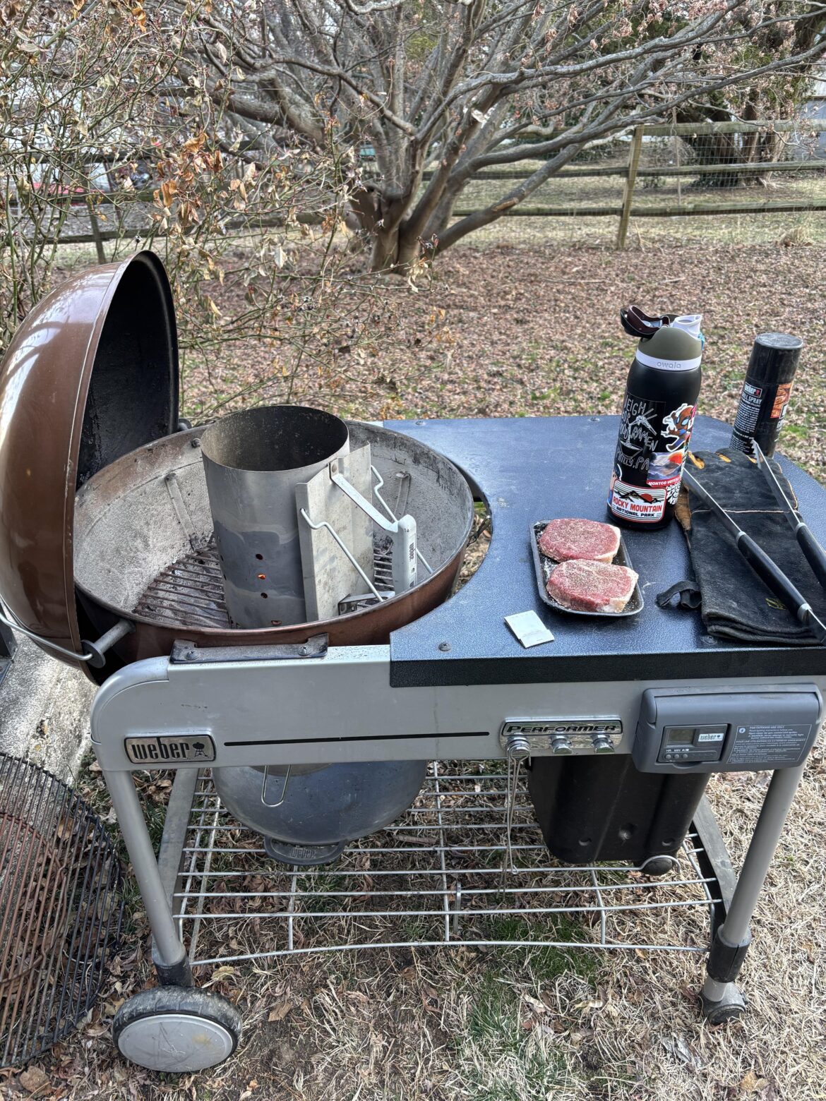 Dug out the old grill after years