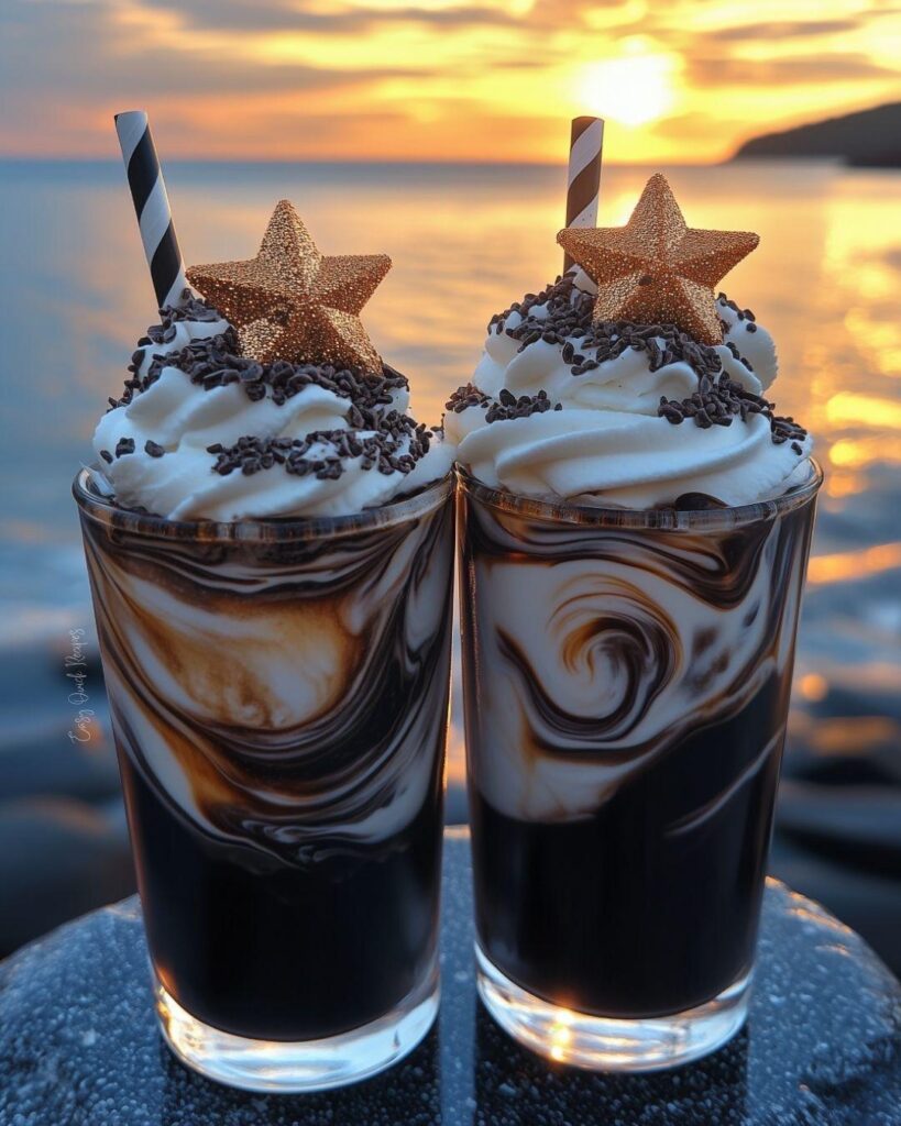 Chocolate Vanilla Milkshakes 🧋