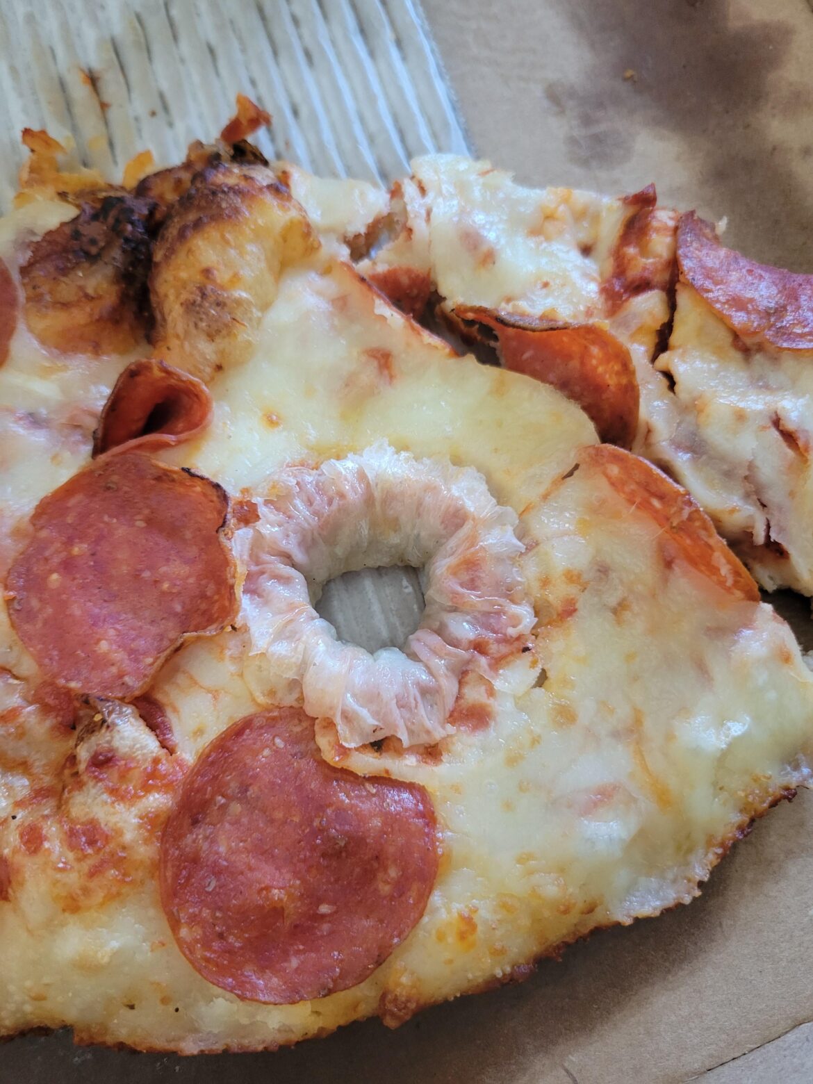 Flashback to the time i received this pizza from dominos...