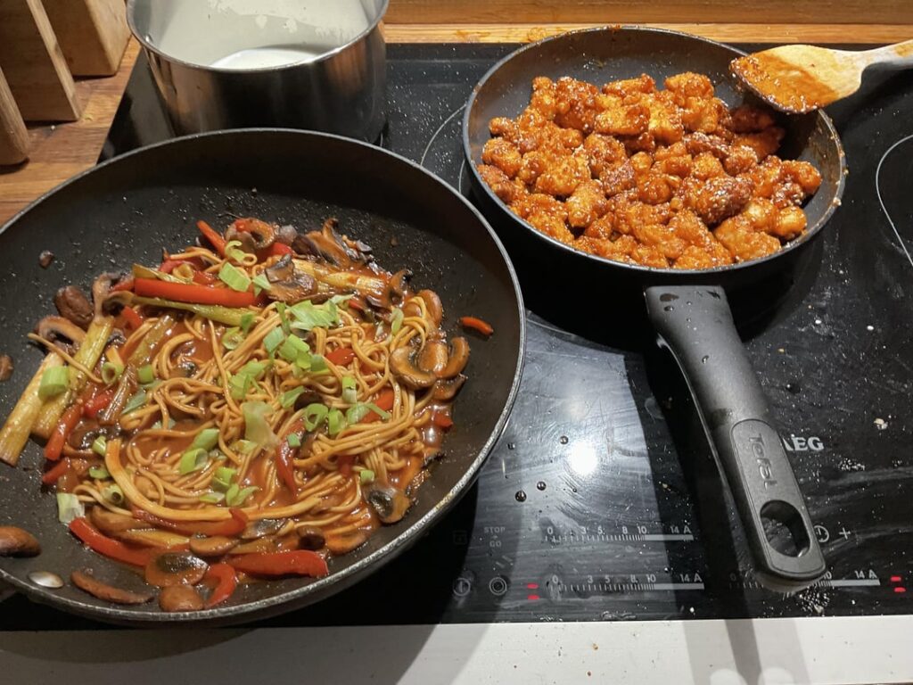 First time making Korean food