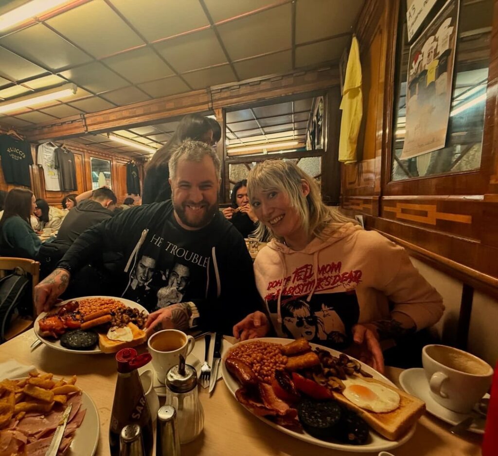 The wife and destroyed the “full lot” fry up at E Pellicci this morning.