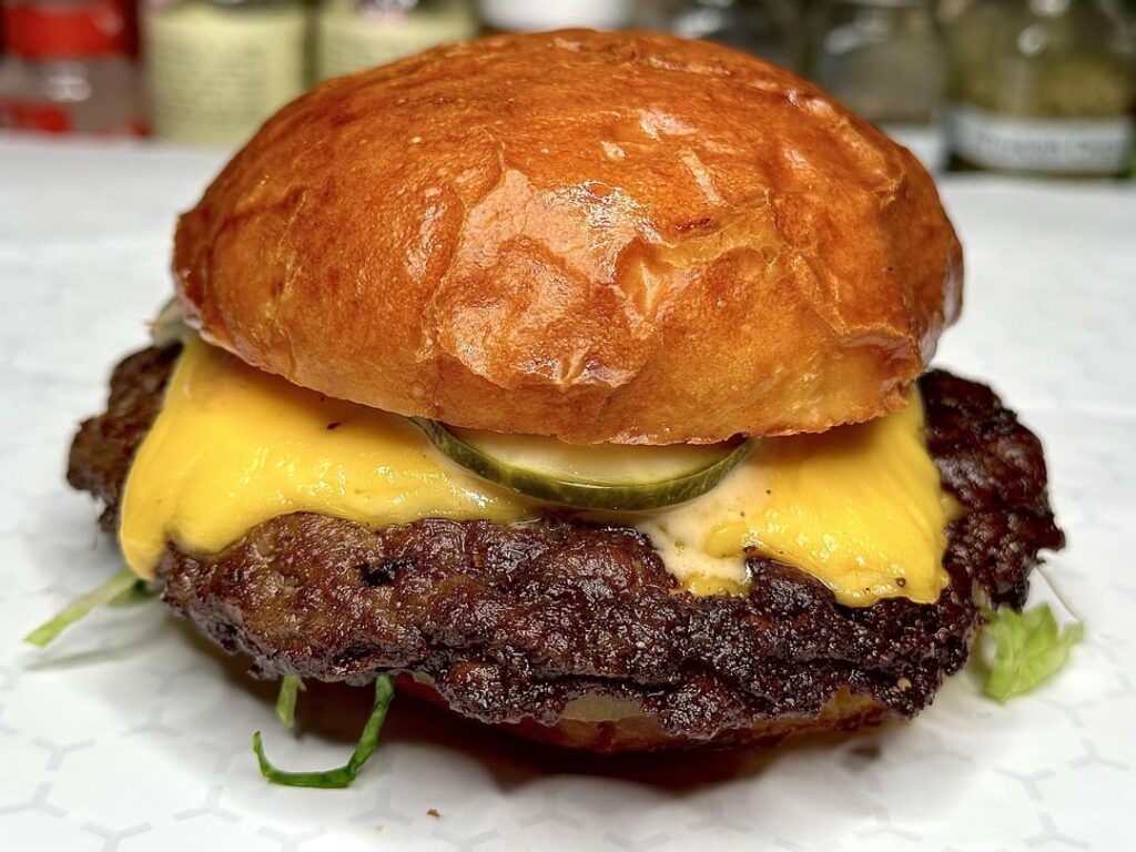 Classic double smash burger