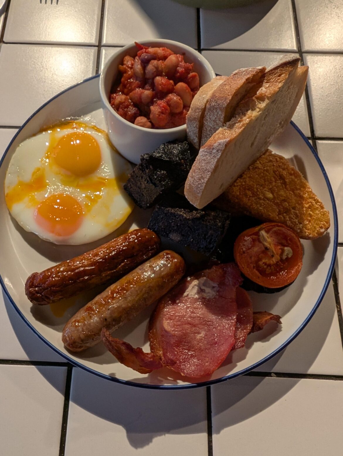 Horticulture, Newcastle. £13 (plus £2 for an extra slice sourdough). Was very good, black pudding particularly fine.