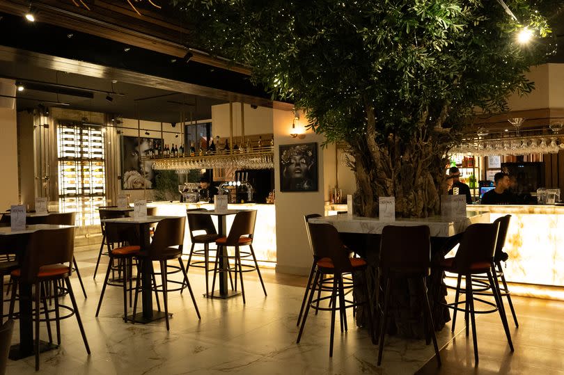 Inside Kyma on South Road