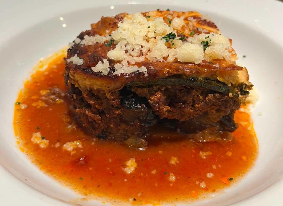 Yassou Greek’s mousaka.