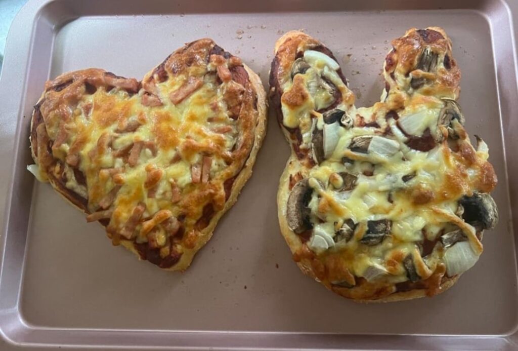 356 cal homemade pizza!