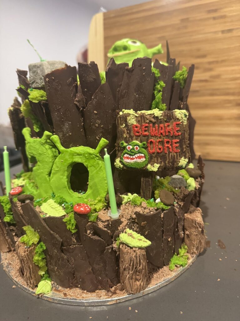 Shrek Cake by me for my friends 30th