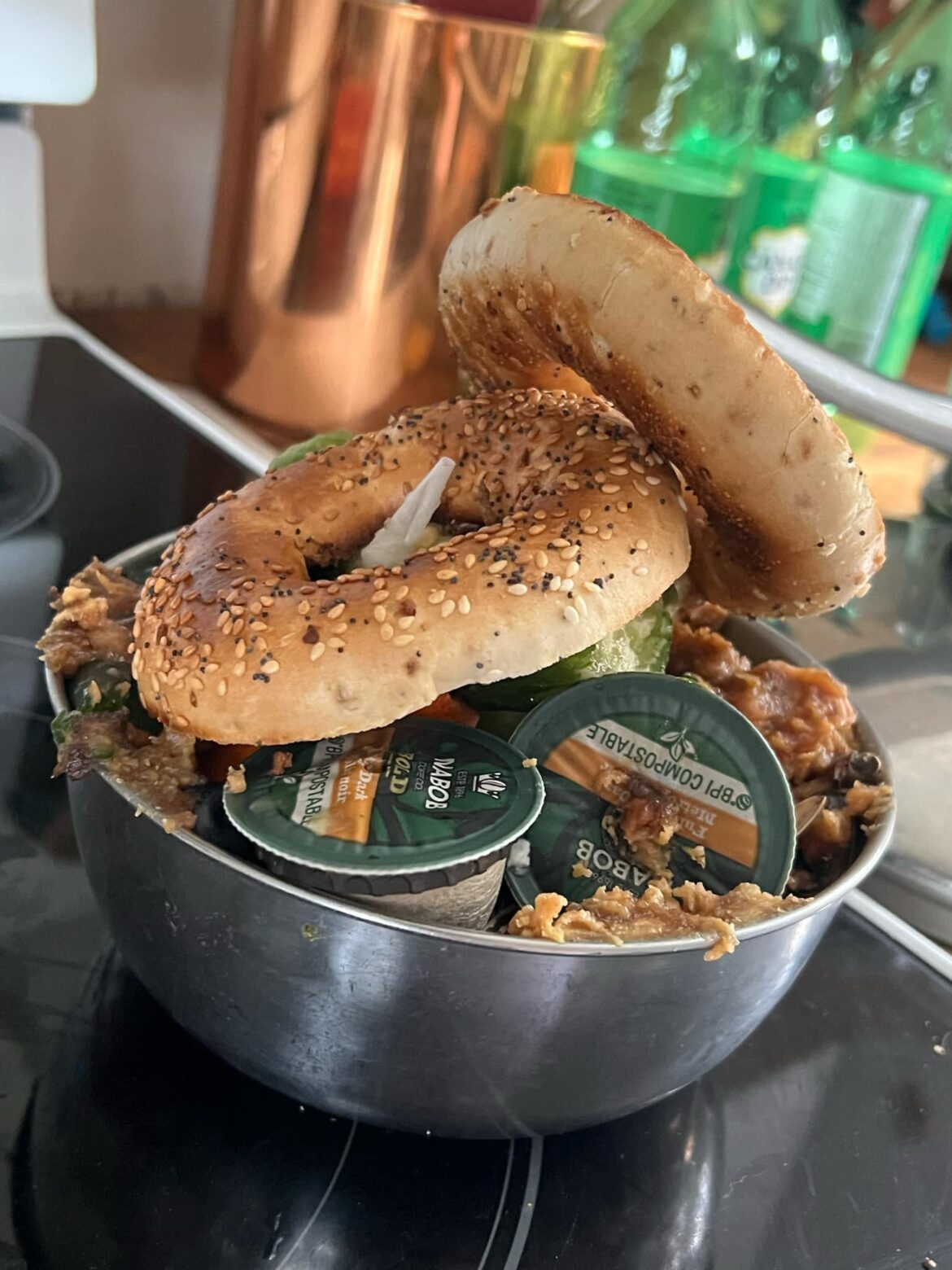 My sister’s food scraps look like a cursed breakfast bowl at a hipster restaurant