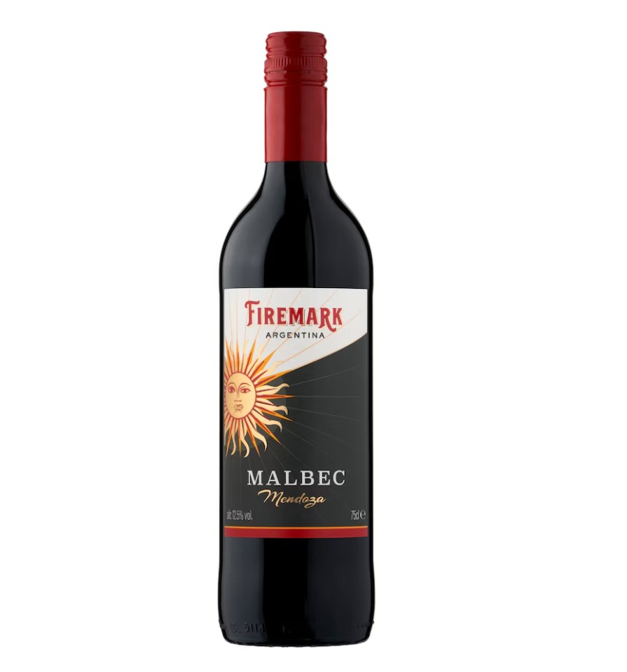 Firemark Argentinian Malbec bottle.