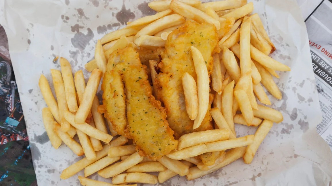 Fish and chips.