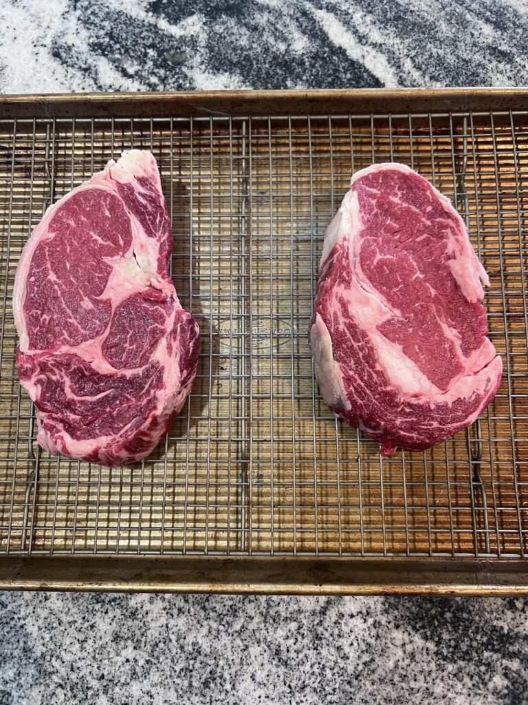 Wife’s boyfriend made ribeyes for us