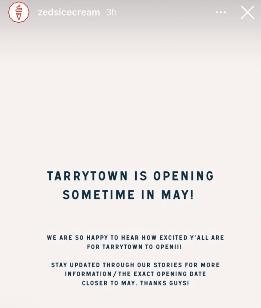 Zeds opening Tarrytown location in May Zeds opening Tarrytown location in May