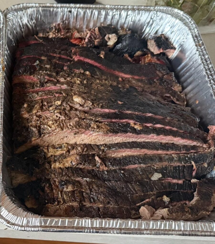 12lb Brisket done on a small grill from Costco