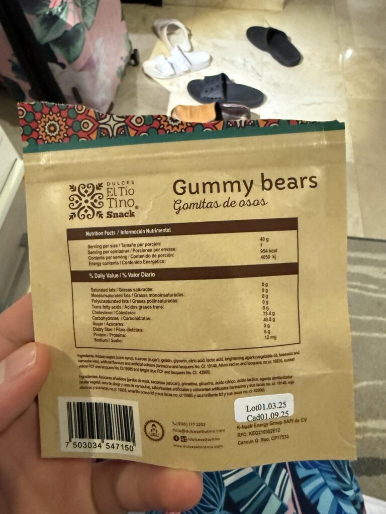 Mexican Gummies are 1000 calories!!!??
