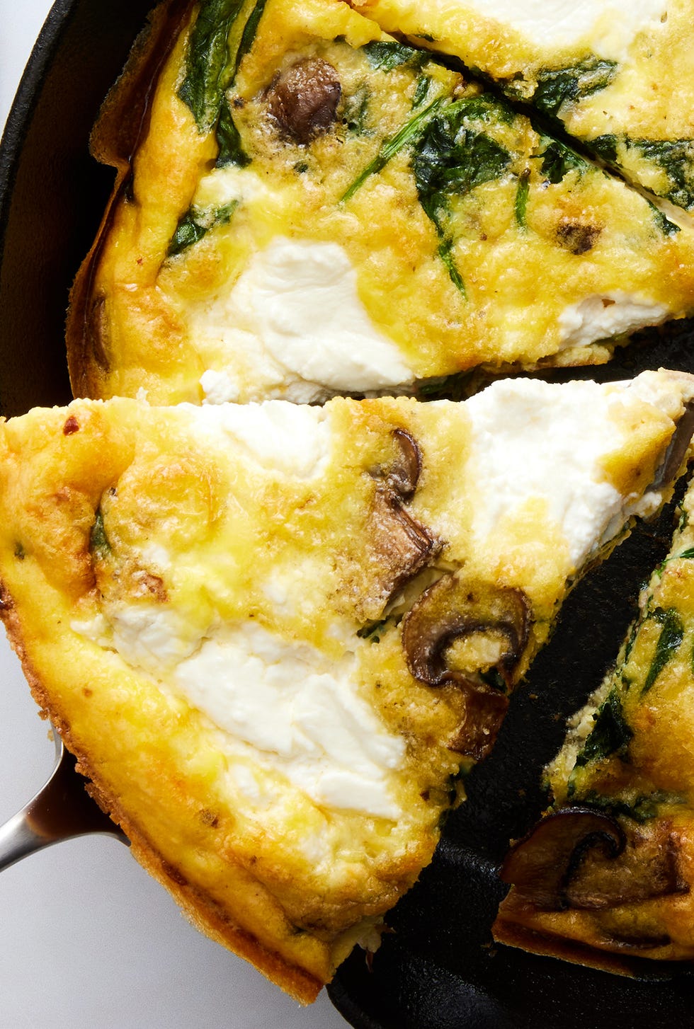 frittata with spinach mushrooms and ricotta
