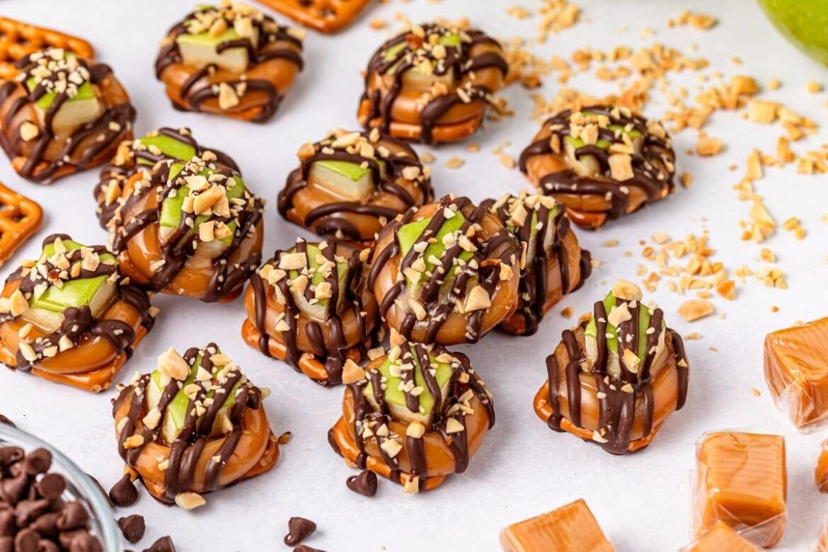 Caramel Apple Pretzel Bites