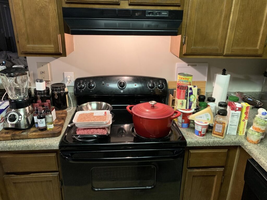 Drunk sawce and la-sag-na.