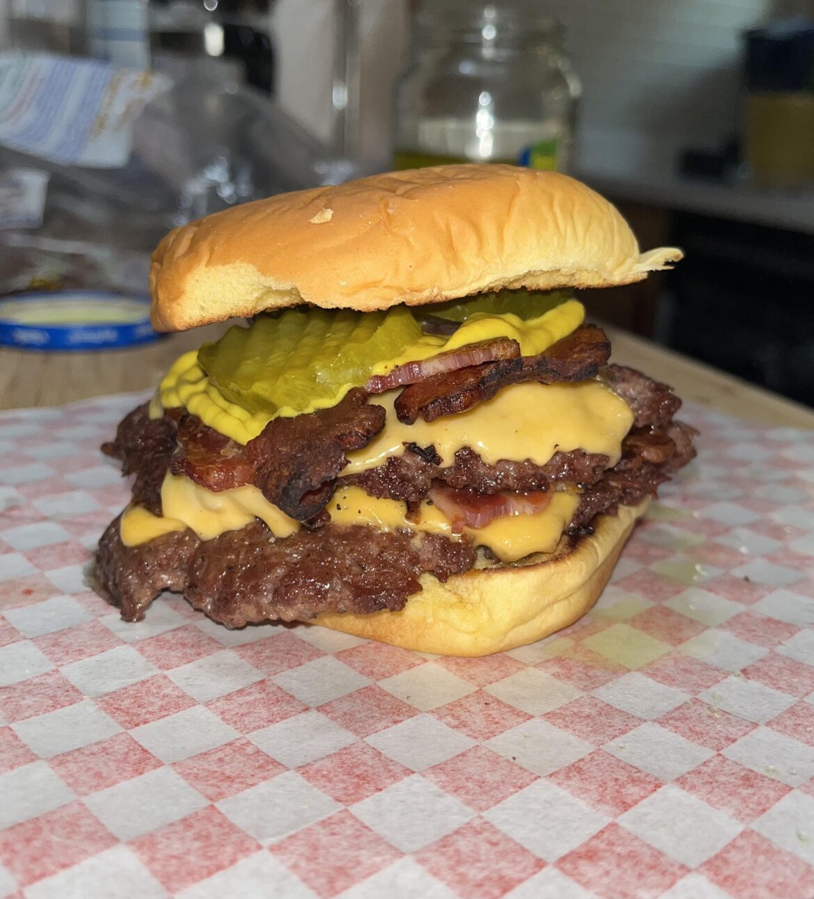 Pre wrap from yesterday’s burger reveal video