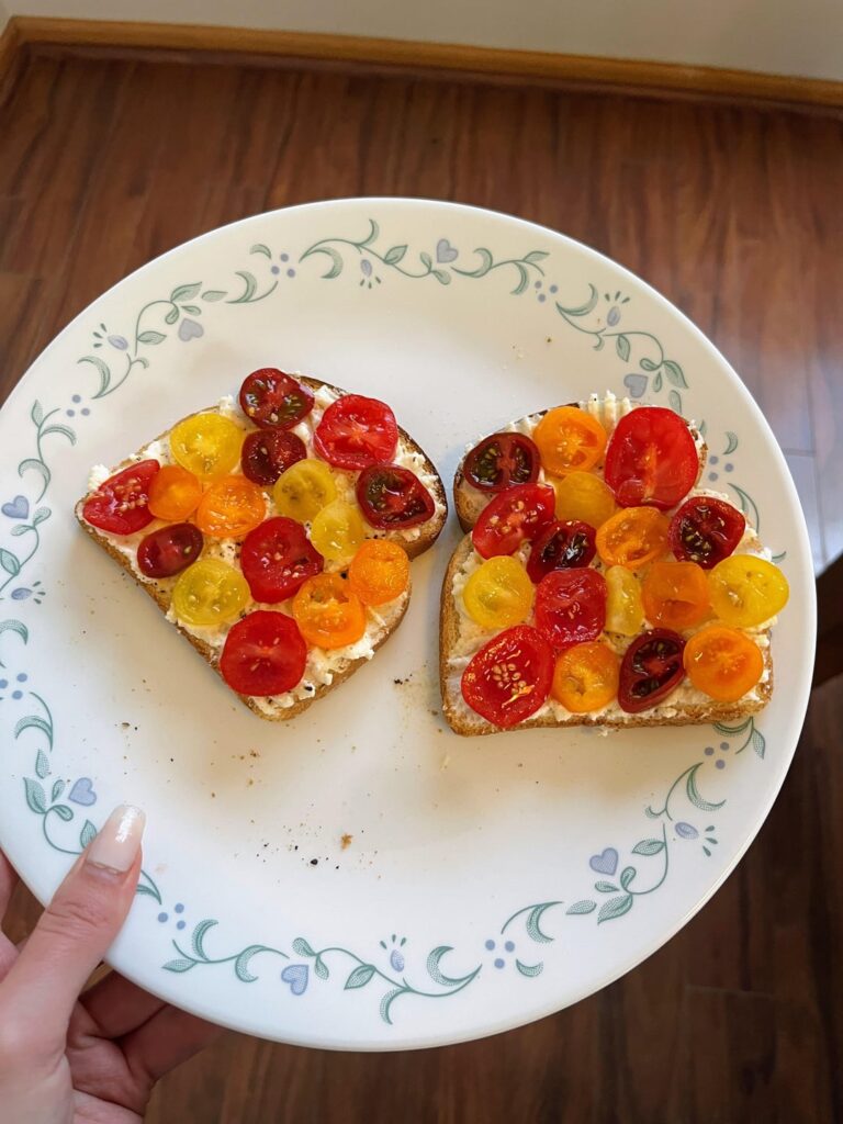 154cal ricotta toast