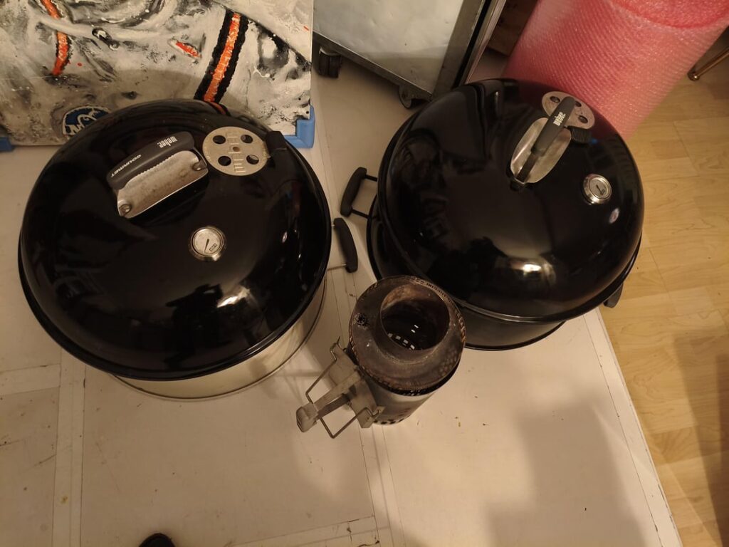 BBQ at work w/ 2 22" Kettle