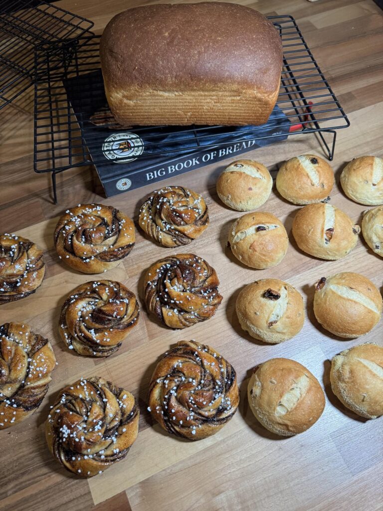 Working my way through the Big Book of Bread - yesterday’s haul