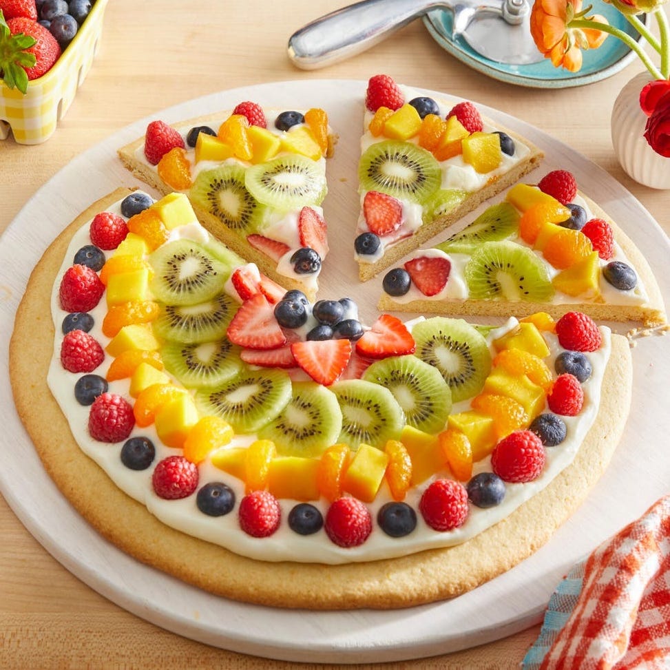 fruit pizza green dessert