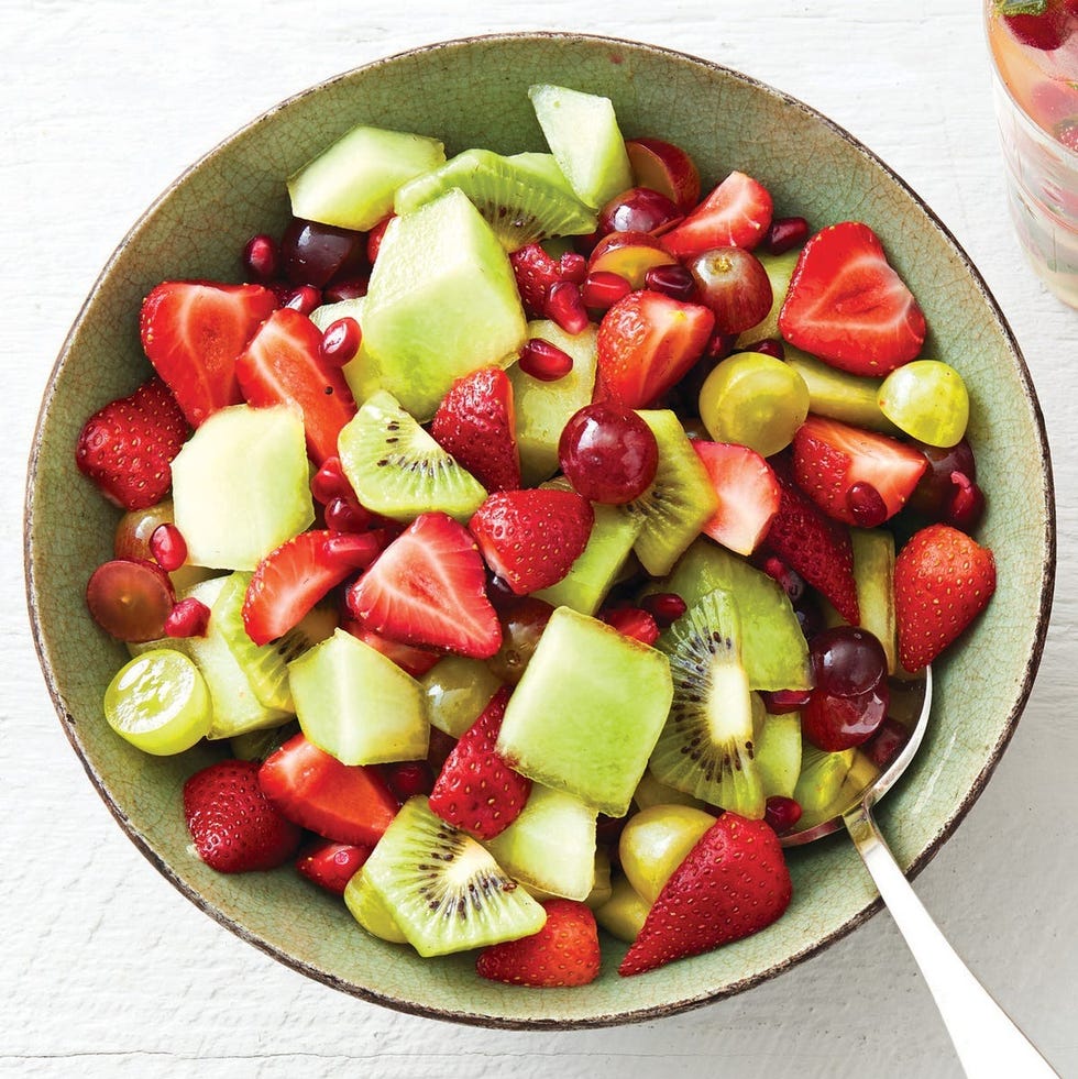 fruit salad green dessert