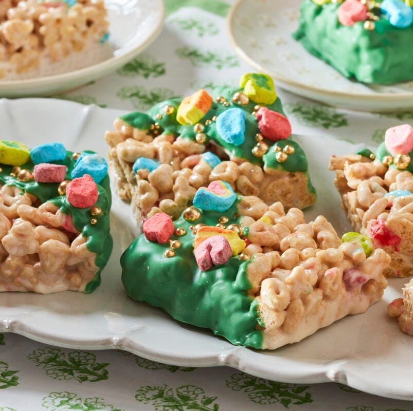 lucky charms treat green desserts