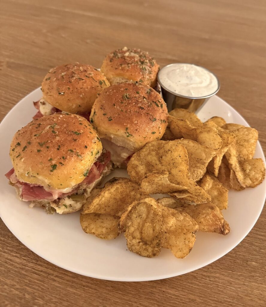 Muffuletta sliders for dinner