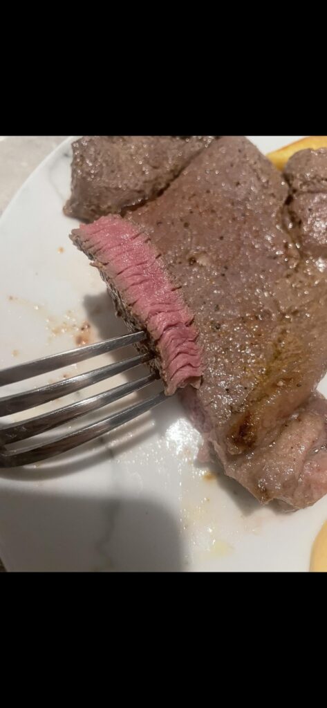 Last nights steak