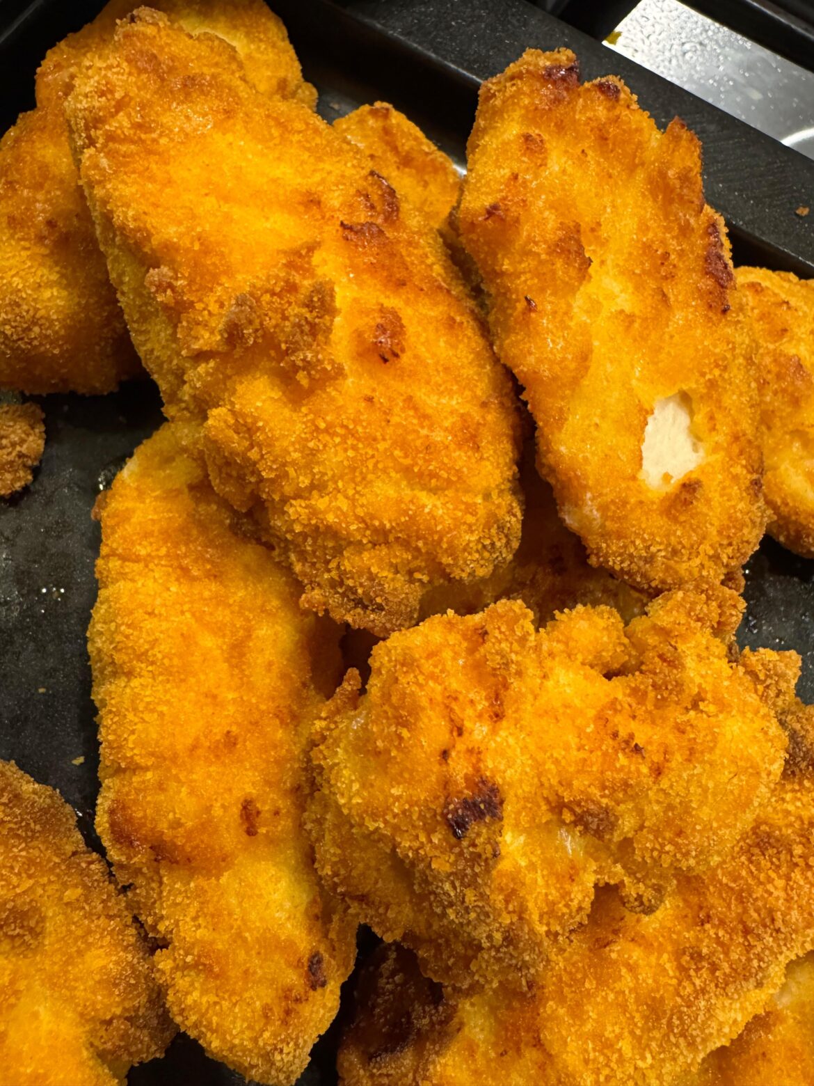 Breaded some chicken breast for dinner