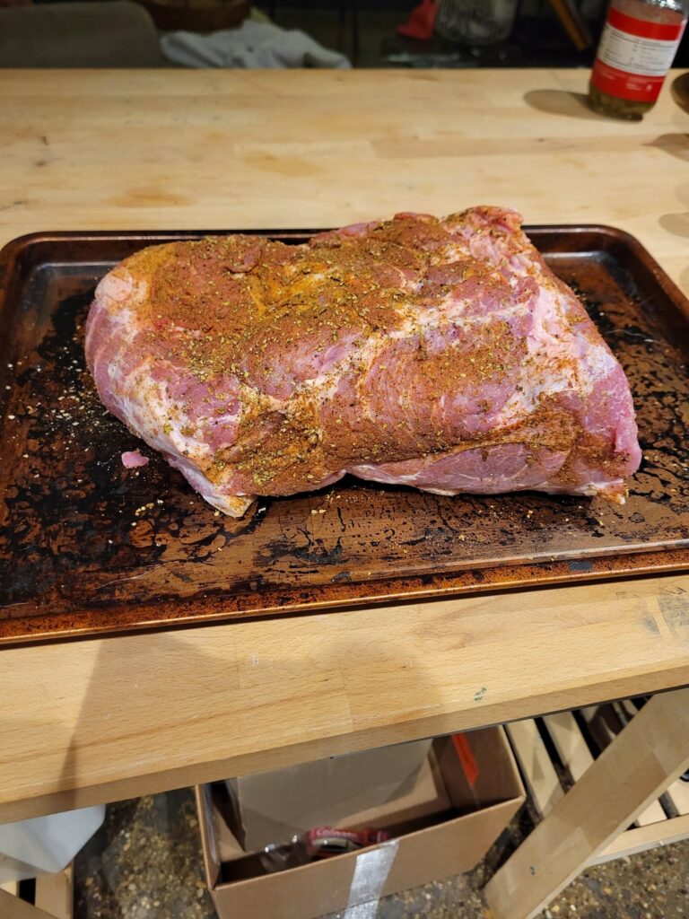 Pork butt to Caritas burrito bowl!