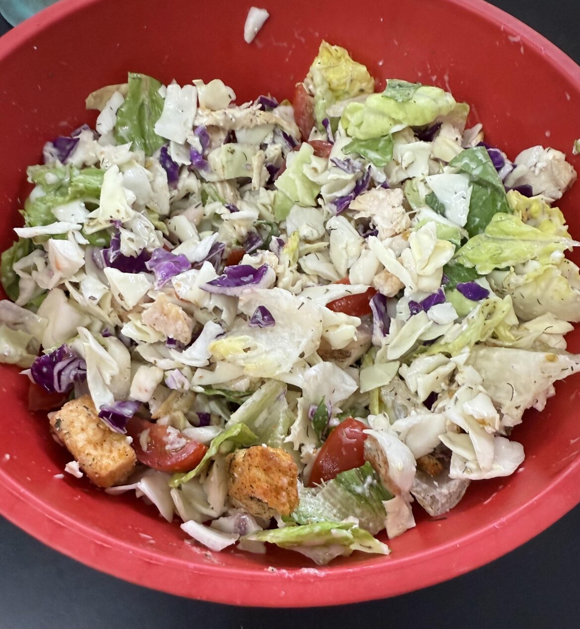 When you run out of time to make lunch for work, so you stop at the store to throw together a big ass salad