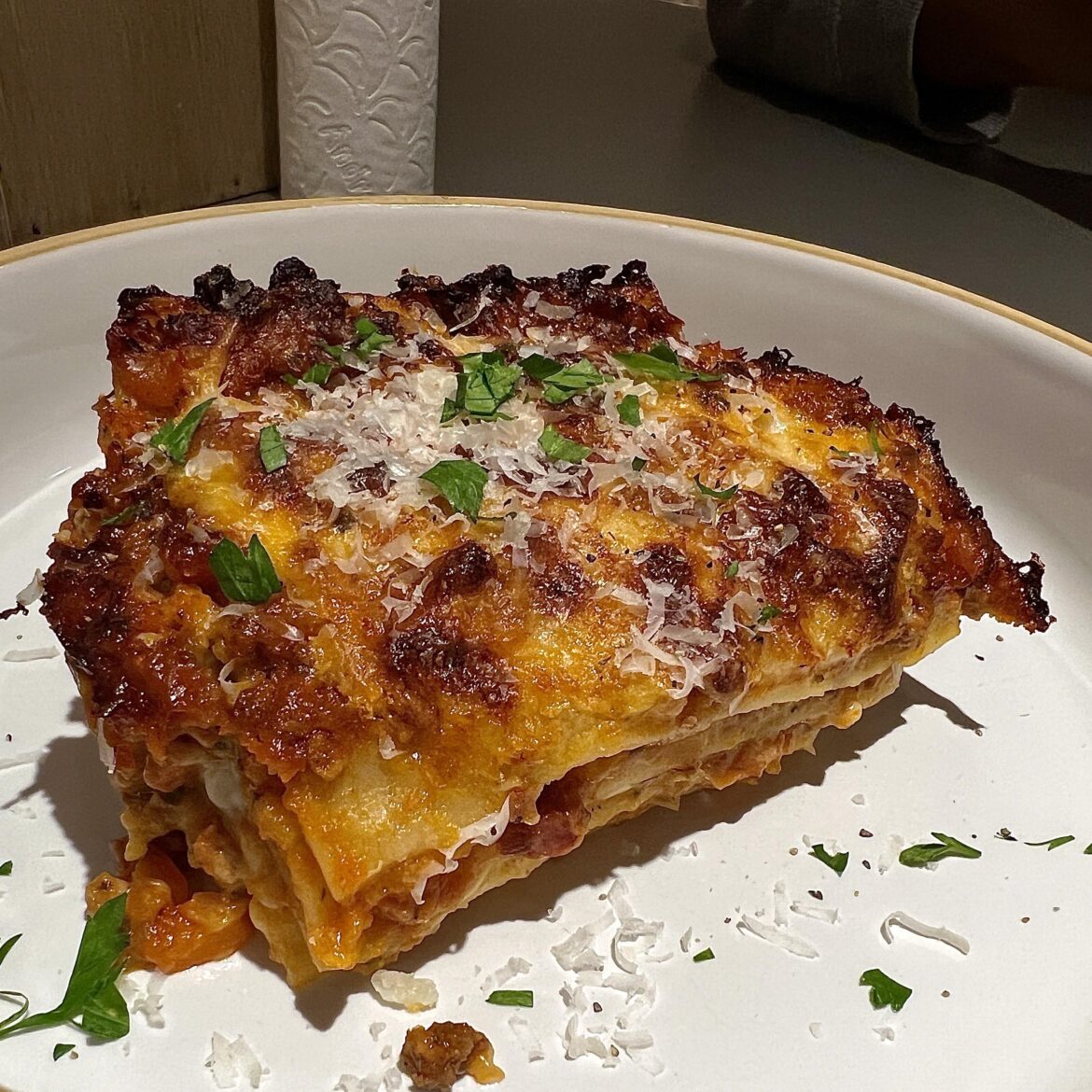 I made lasagna