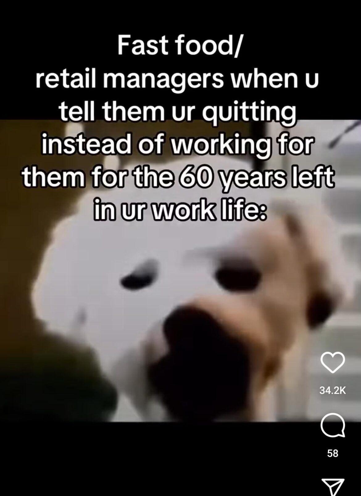 The guilt trip was crazy for me because my boss used to treat us as "family"