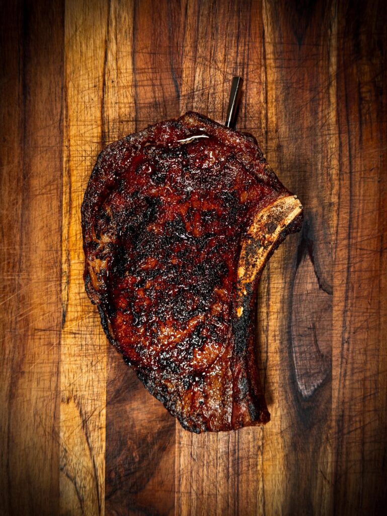Dry Aged, Bone In, 48 Hour Dry Brine, Smoke & Sear