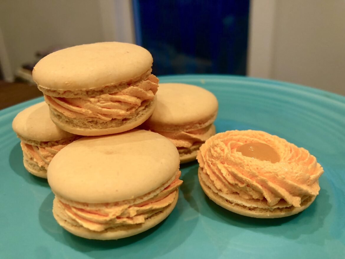Passionfruit macarons!