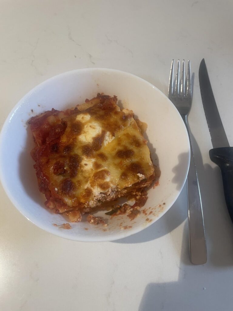 Calories in this beef lasagna?