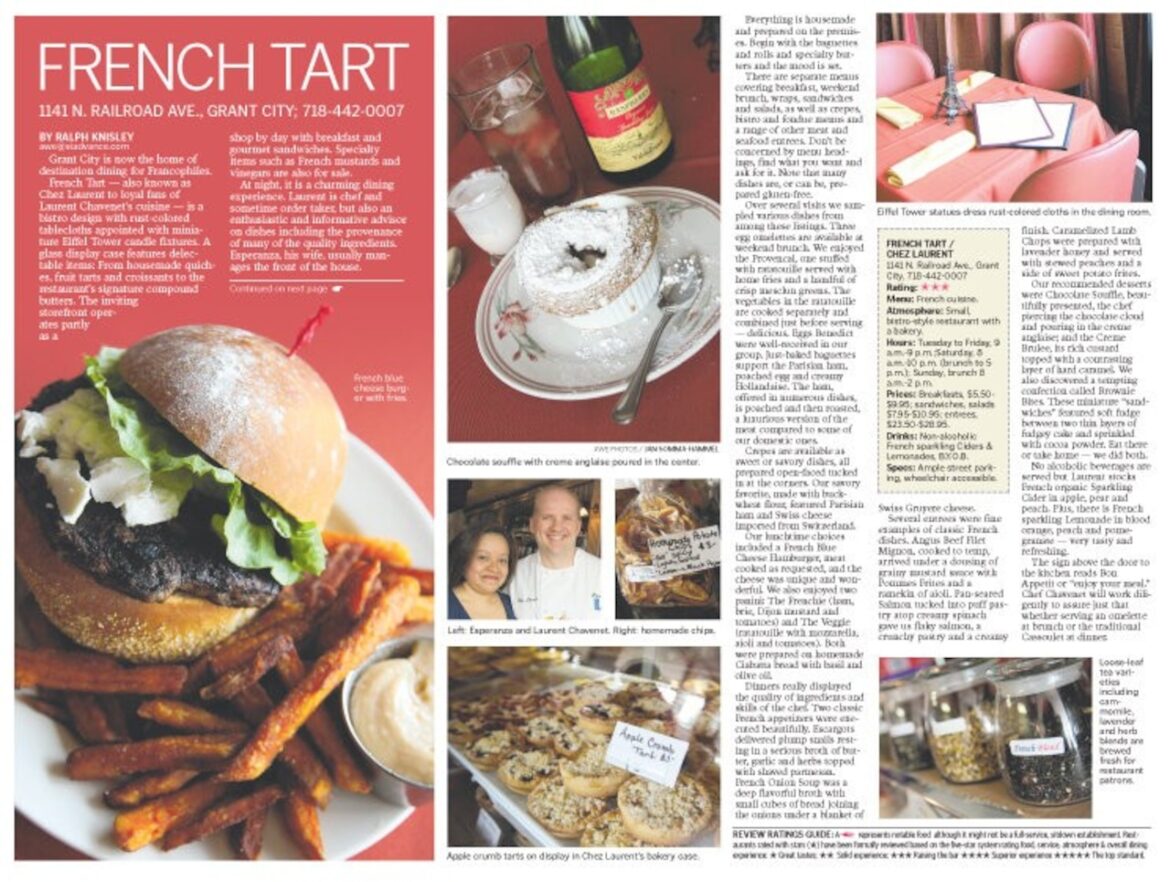 Restaurant review: Staten Island’s French Tart (aka Chez Laurent) Restaurant review: Staten Island's French Tart (aka Chez Laurent)