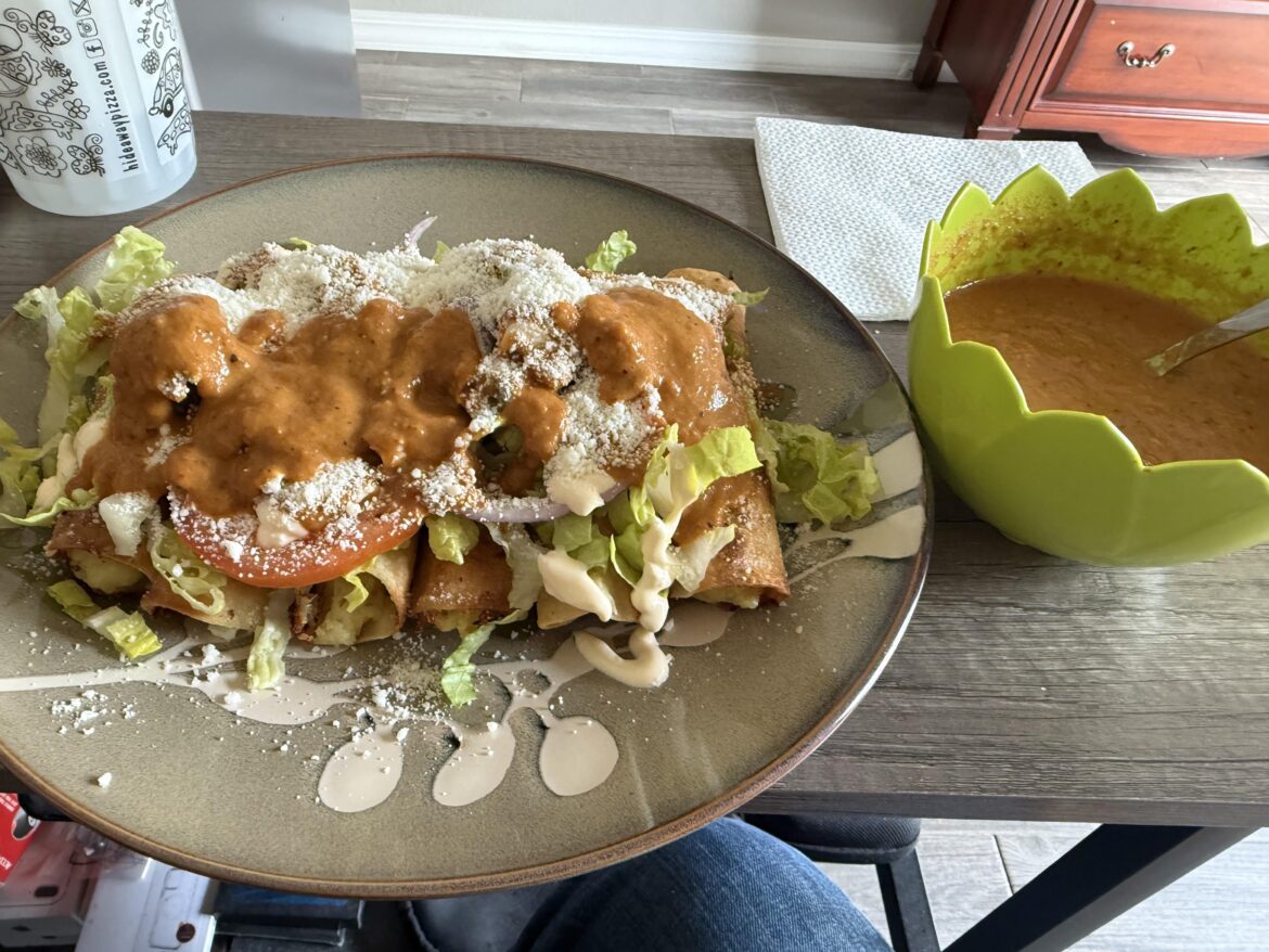 Tacos dorados for breakfast?? Why not