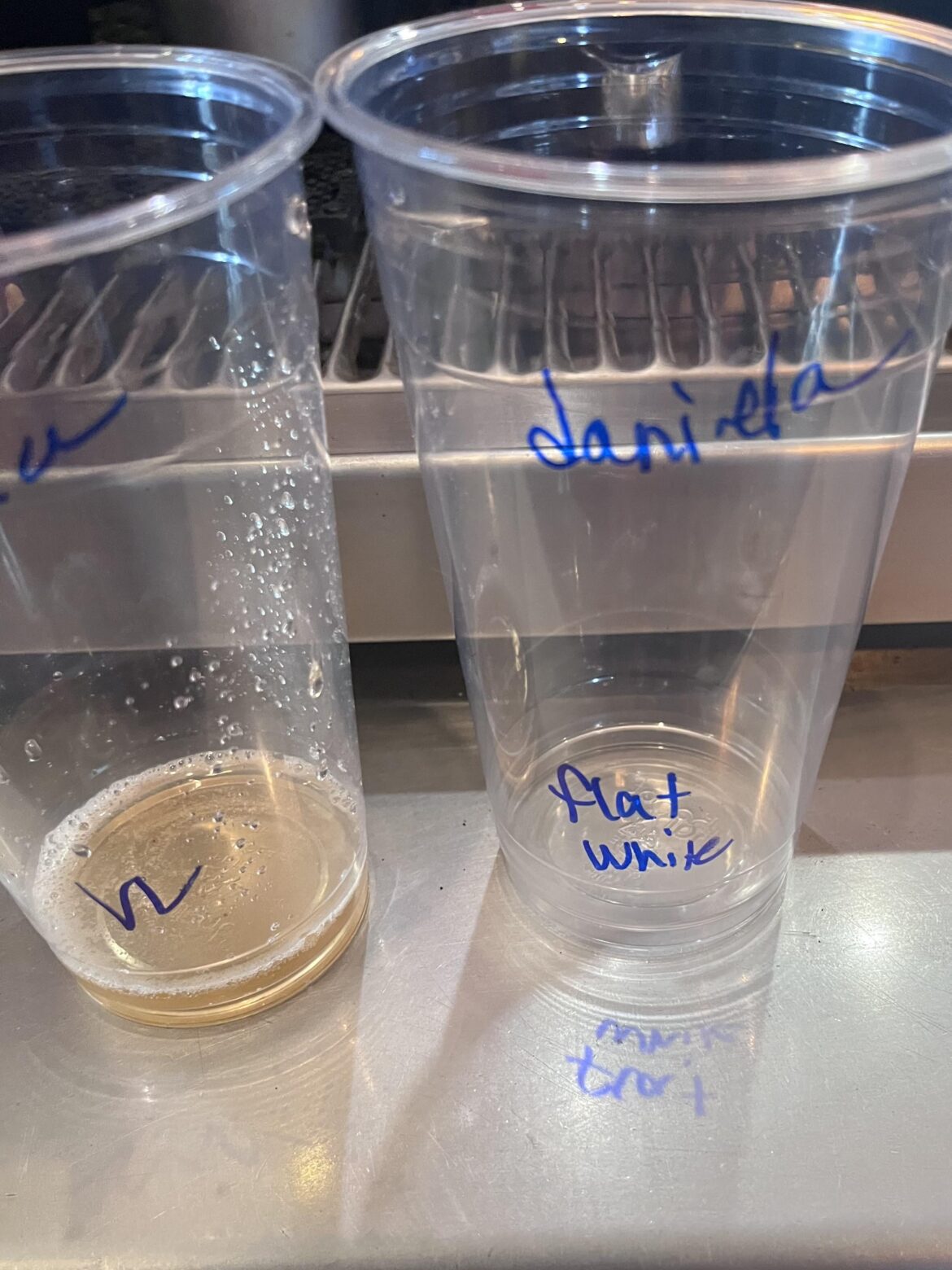 Move over iced cappuccino say hello to the 24oz iced flat white. Move over iced cappuccino say hello to the 24oz iced flat white.