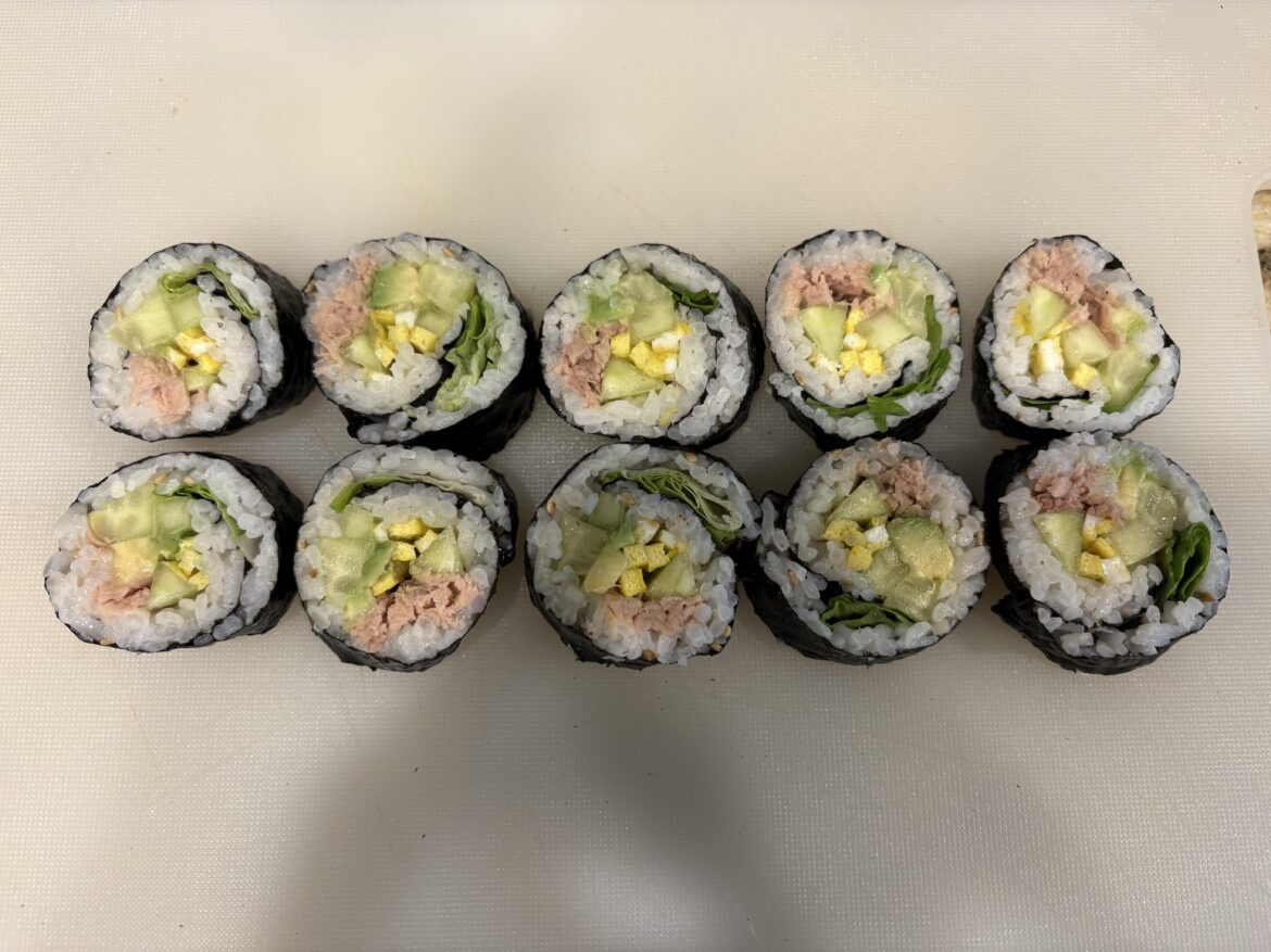My homemade tuna kimbap