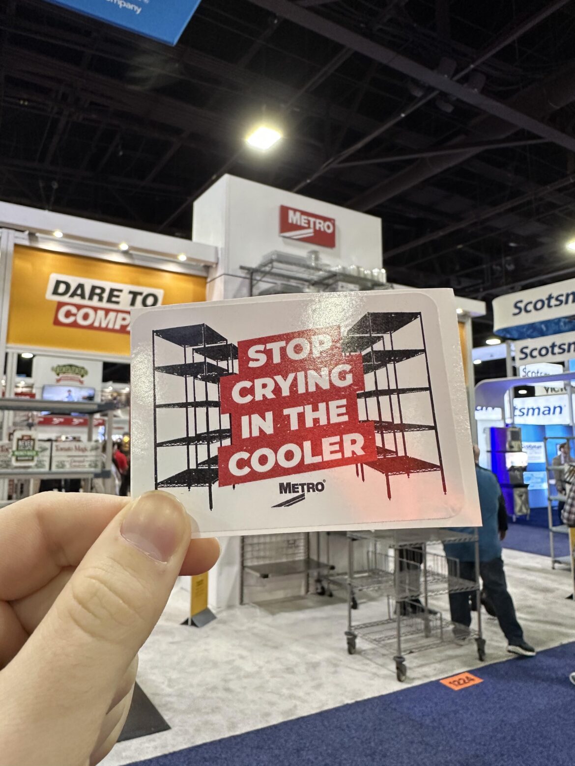 New sticker for the walk-in