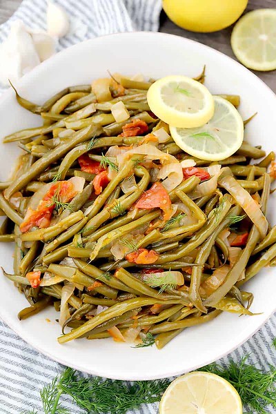 Greek Green Beans Fasolakia