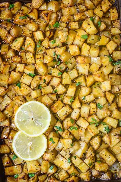 Vegan Greek Food - Greek Potatoes