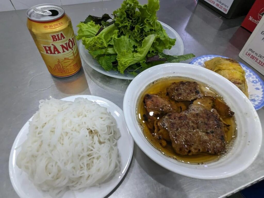 "COMBO OBAMA," the meal former President Obama had, at Bun Cha Huong Lien in Hanoi.