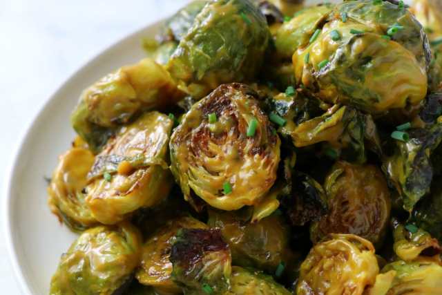 Vegan “Honey” Mustard Bbq Brussels
